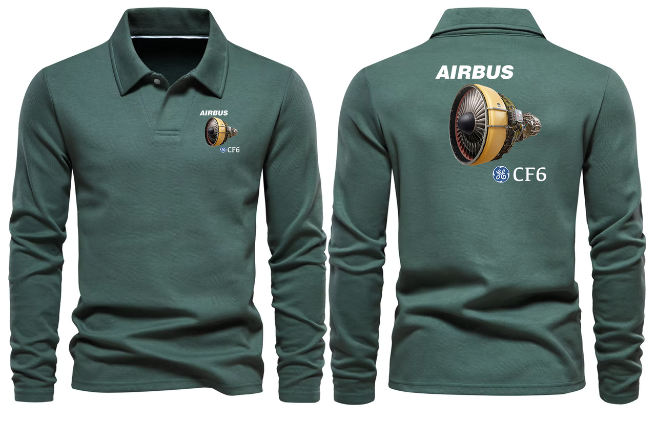 AIRBUS CF6 LONG SLEEVE  POLO