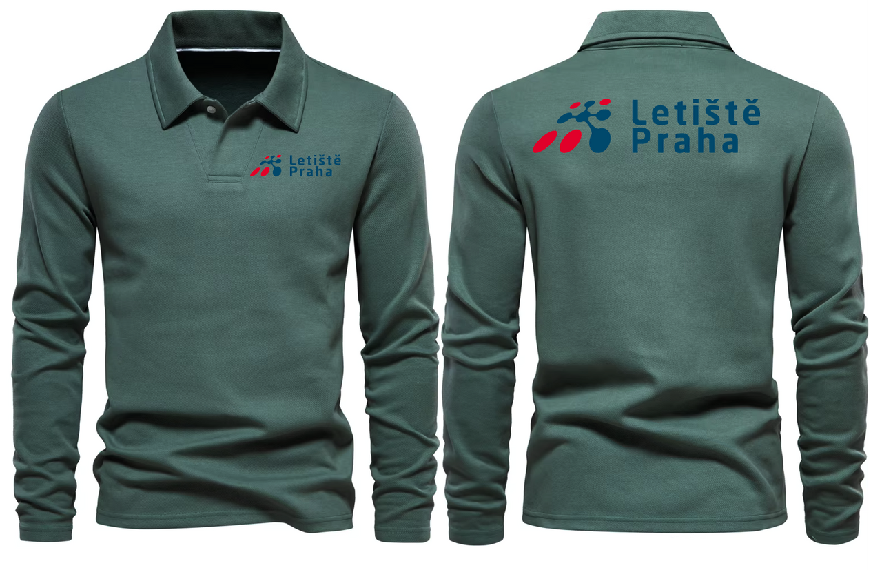 PRAHA AIRPORT LONG SLEEVE  POLO