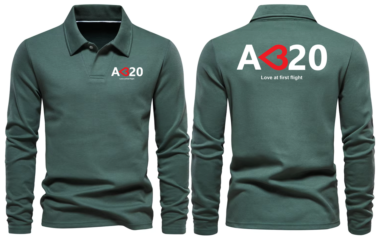 AIRBUS A320 LOVE LONG SLEEVE  POLO