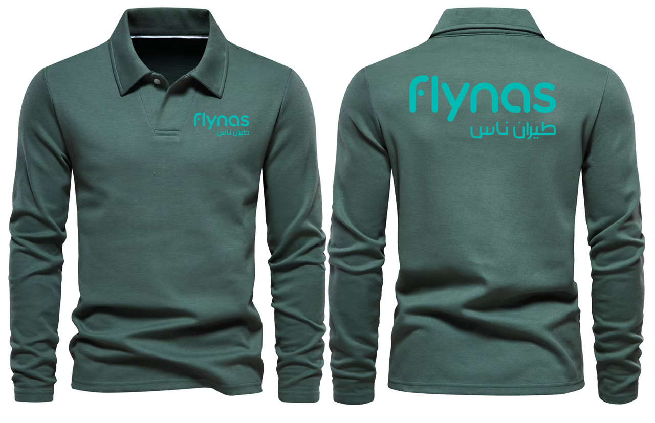 FLYNAS  LONG SLEEVE  POLO