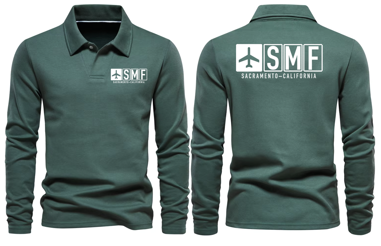 SMF AIRPORT LONG SLEEVE POLO
