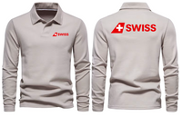 Thumbnail for SWISS AIRLINES LONG SLEEVE  POLO