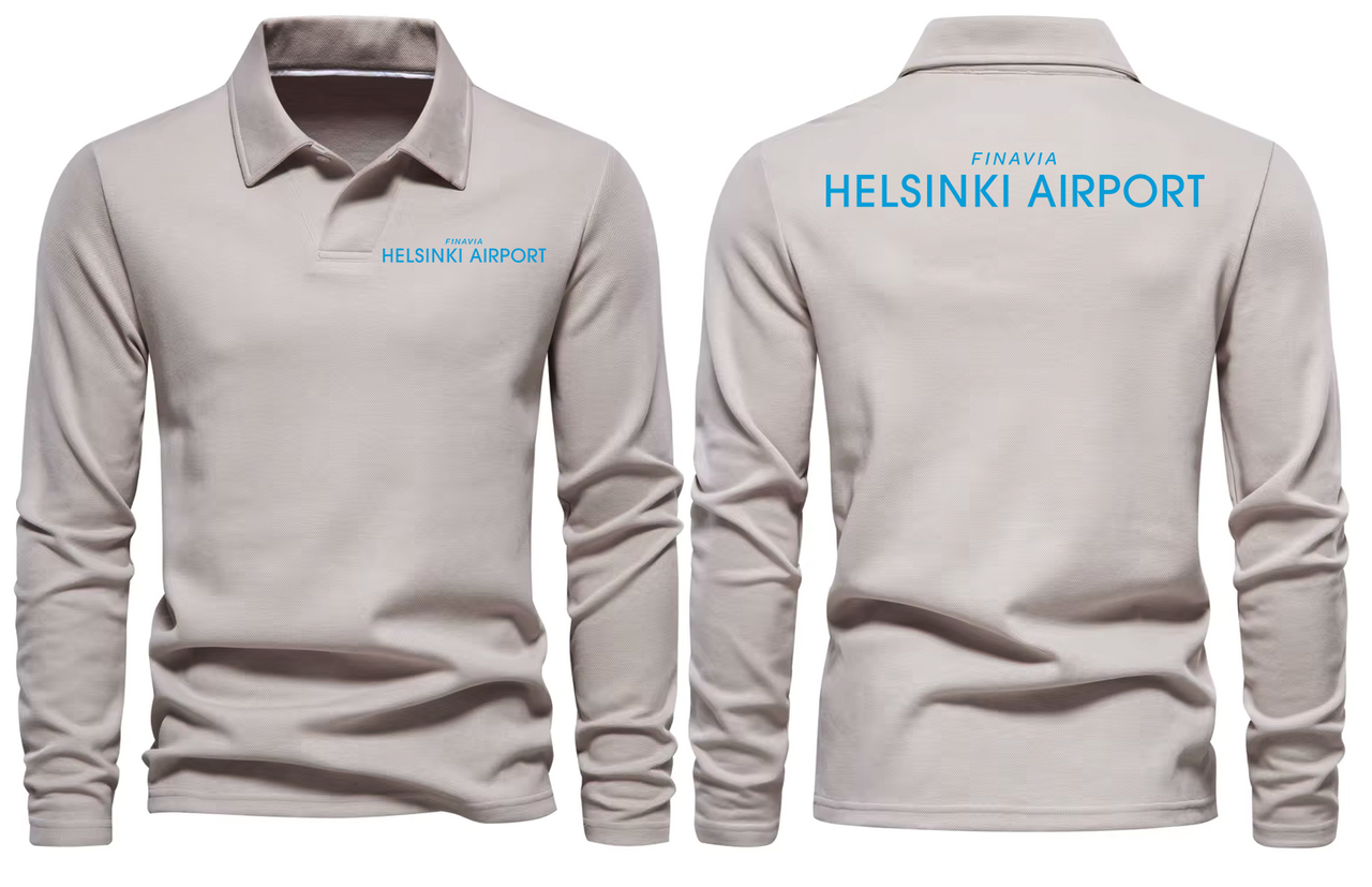 HELSINKI AIRPORT LONG SLEEVE  POLO