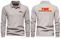 Thumbnail for TWA AIRLINES LONG SLEEVE  POLO