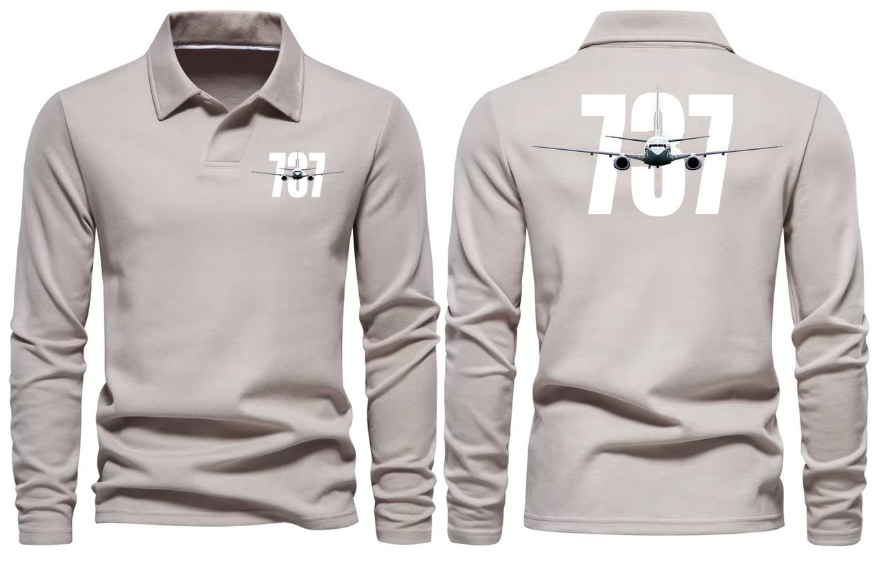 BOEING 737 LONG SLEEVE  POLO