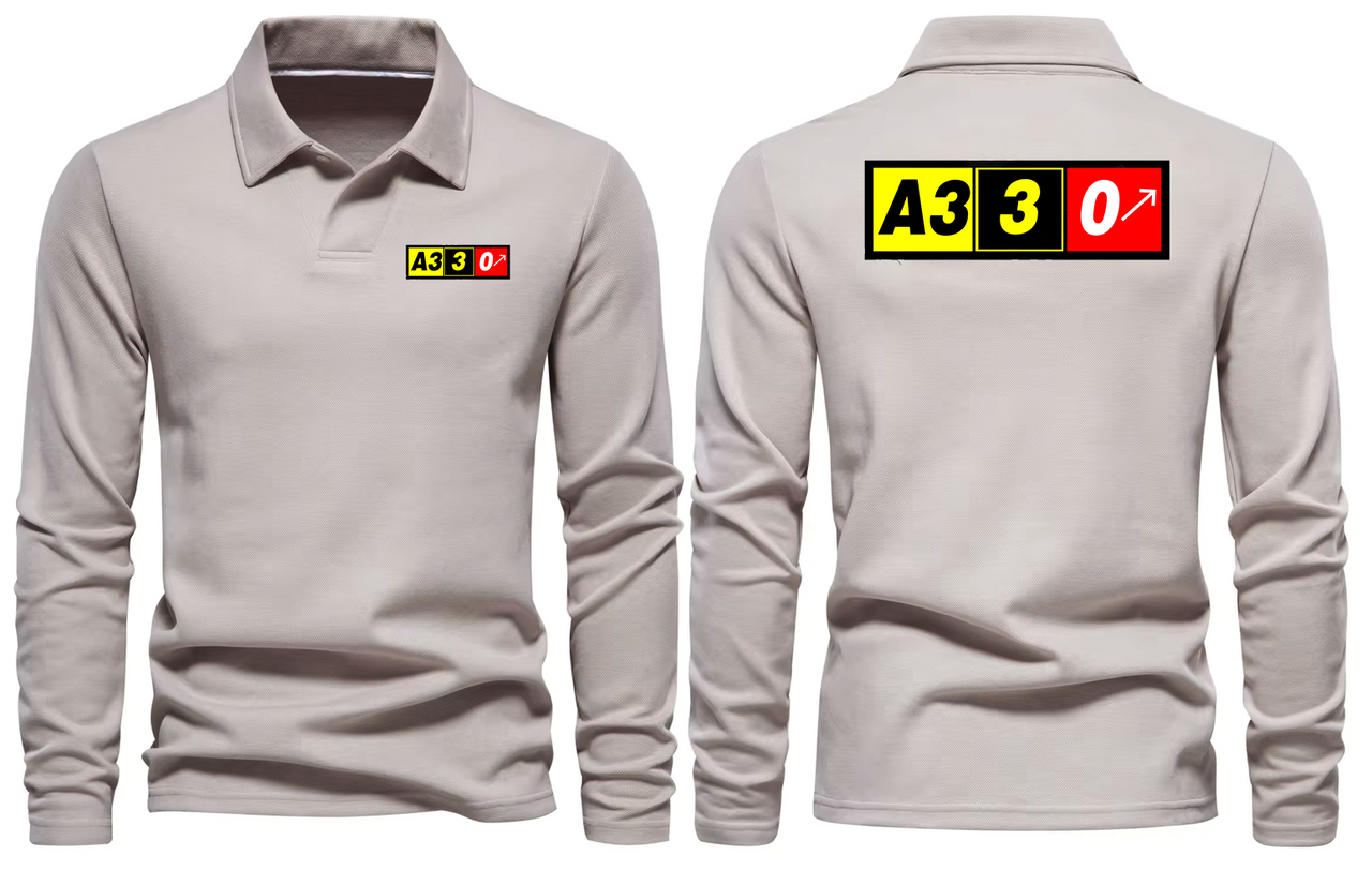 AIRBUS A330 LONG SLEEVE  POLO