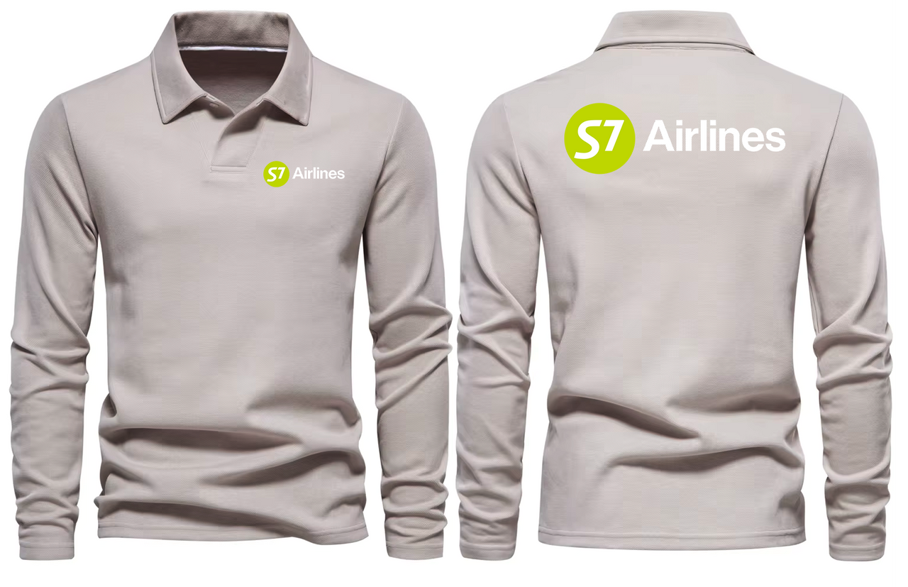 S7 AIRLINES LONG SLEEVE  POLO