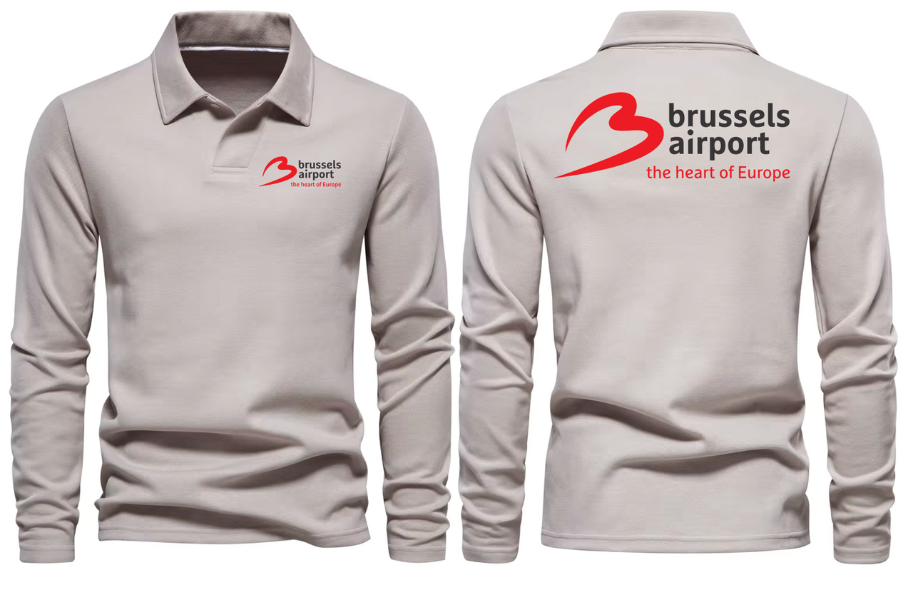 BRUSSELS AIRPORT LONG SLEEVE  POLO