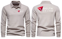 Thumbnail for AIR DELTA AIRLINES LONG SLEEVE  POLO