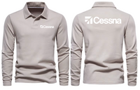 Thumbnail for CESSNA LOGO LONG SLEEVE  POLO