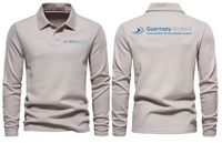 Thumbnail for AIR GUERNES AIRPORT LONG SLEEVE  POLO
