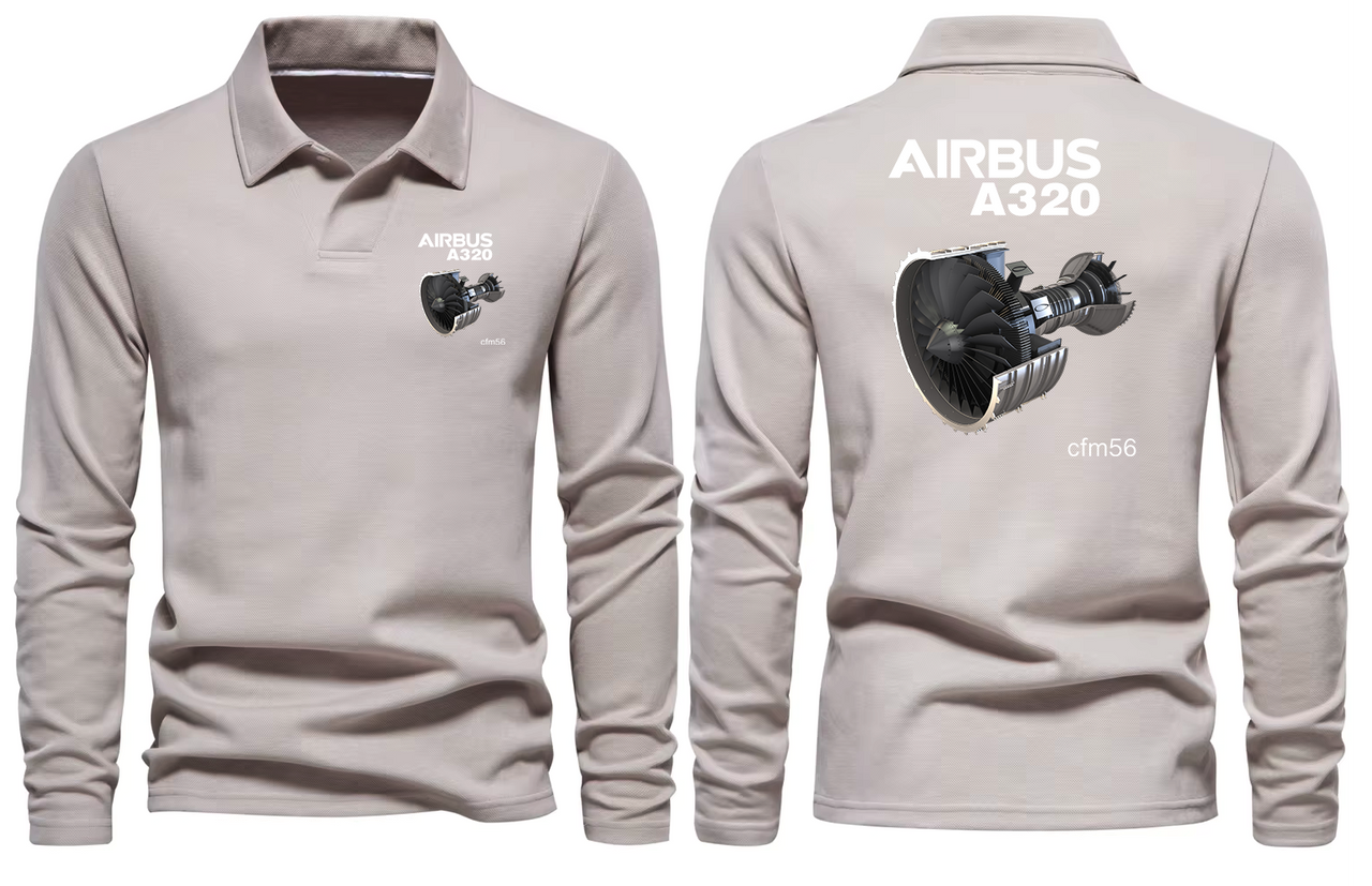 AIRBUS A320 CFM56 LONG SLEEVE  POLO
