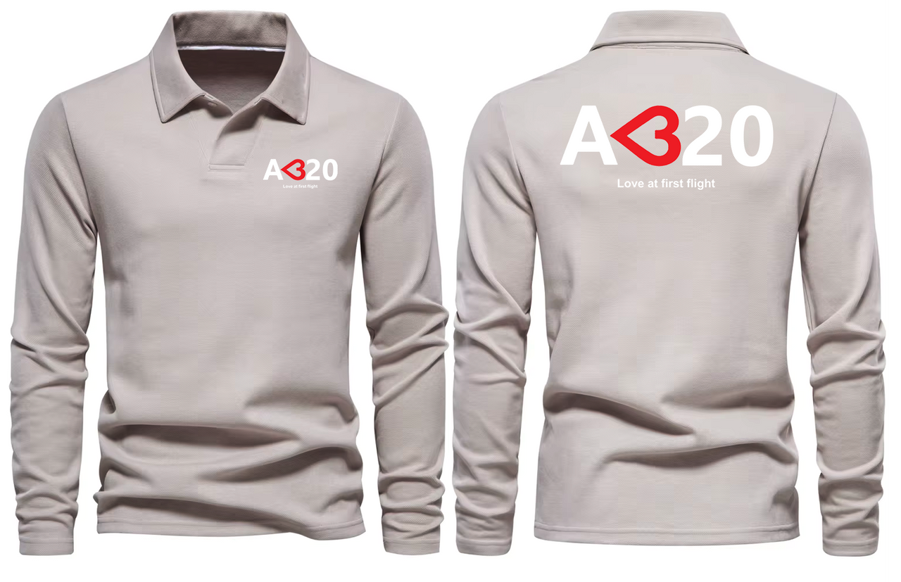 AIRBUS A320 LOVE LONG SLEEVE  POLO