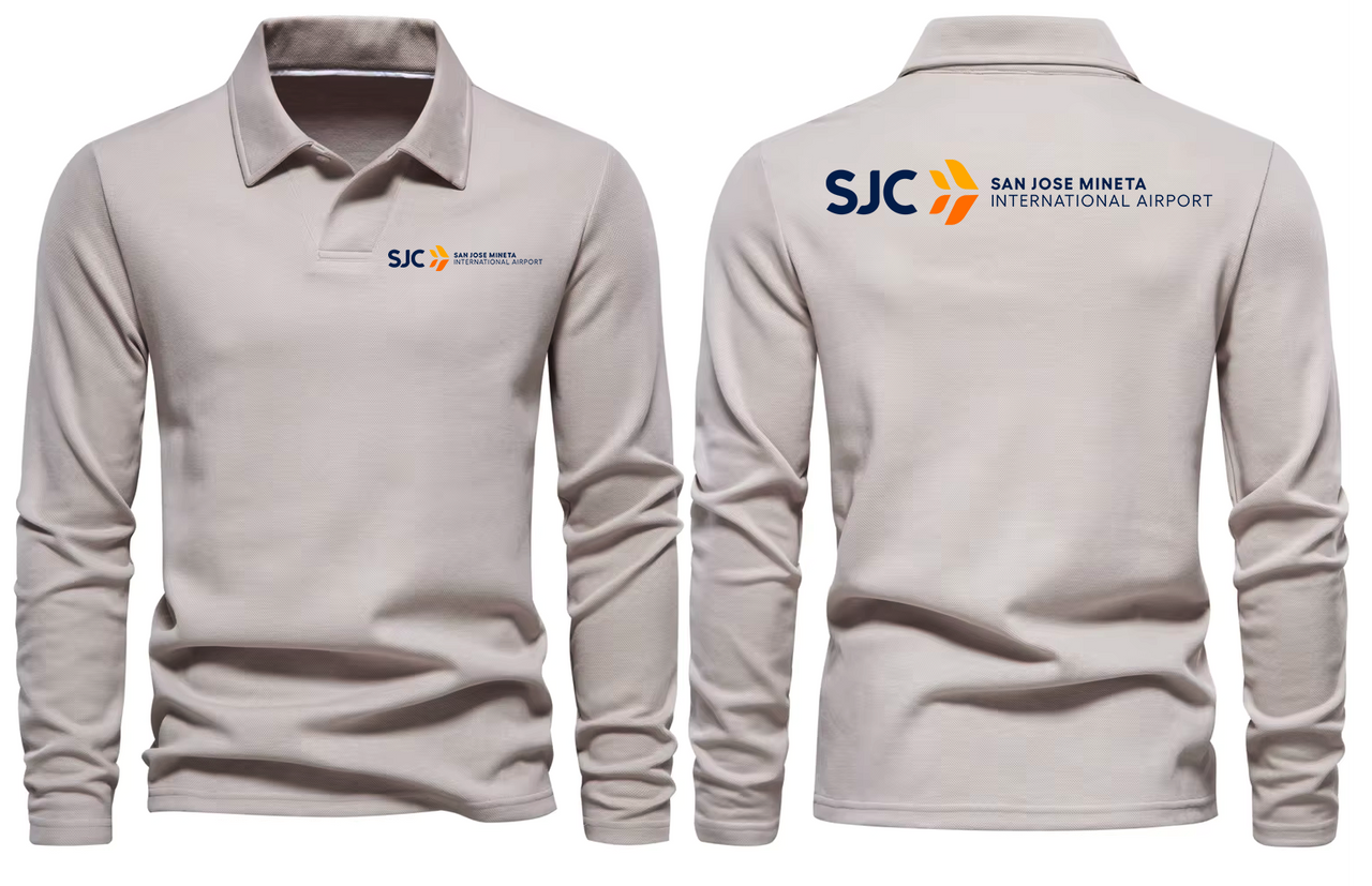 SJC AIRPORT LONG SLEEVE  POLO