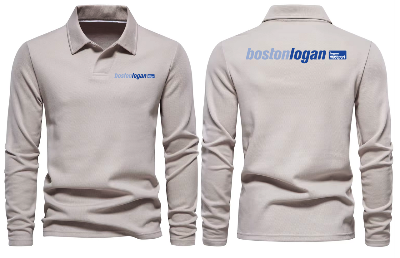 BOSTON AIRPORT LONG SLEEVE  POLO