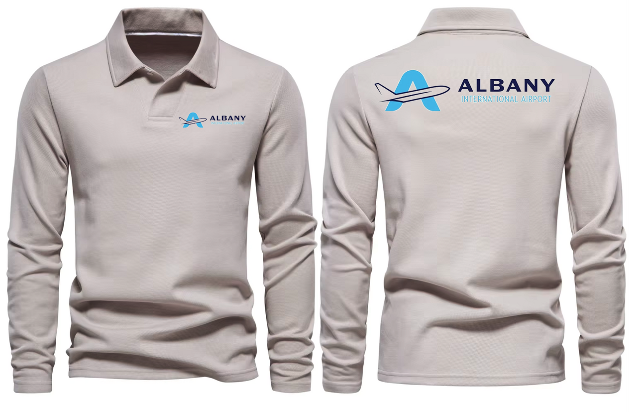 ALBANY AIRPORT LONG SLEEVE  POLO