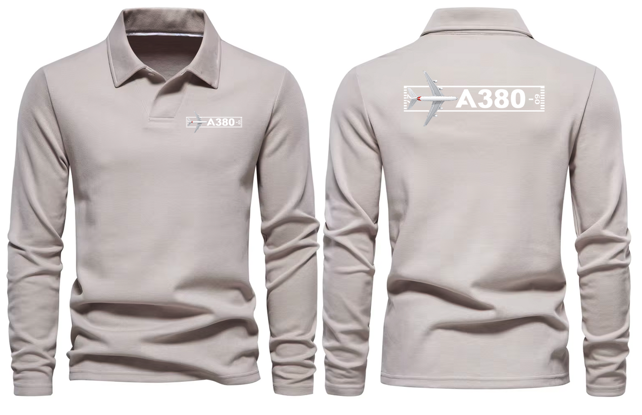 AIRBUS A380 LONG SLEEVE  POLO
