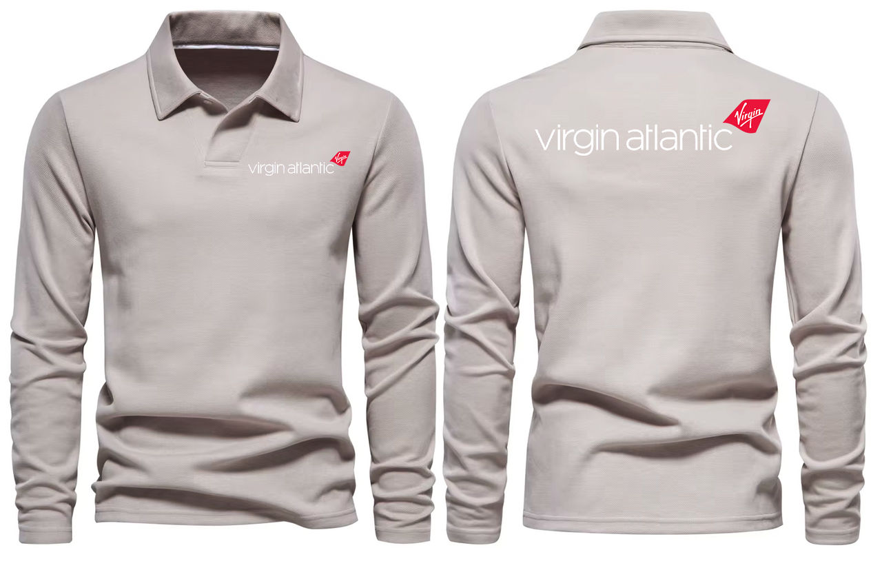 VIRGIN ATLANTIC AIRLINES LONG SLEEVE  POLO