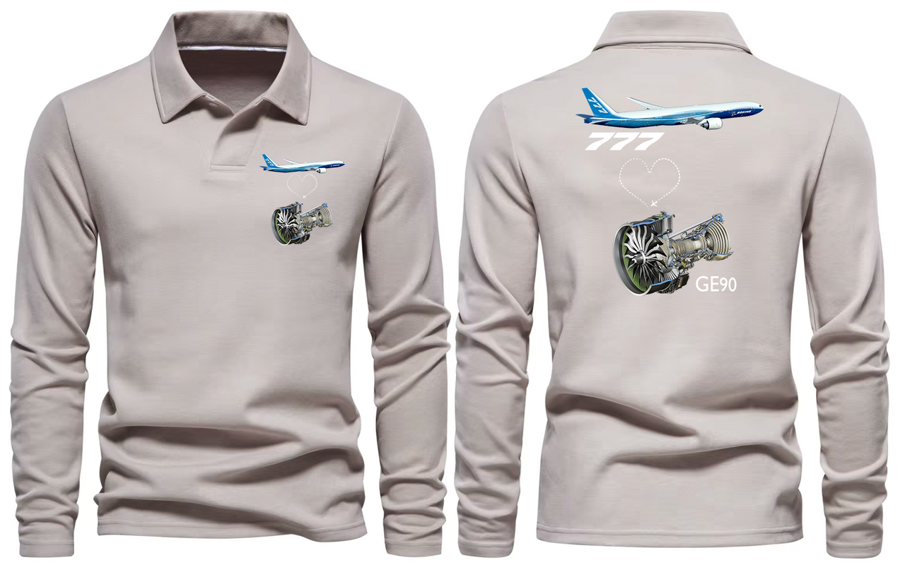 BOEING 777  LONG SLEEVE  POLO