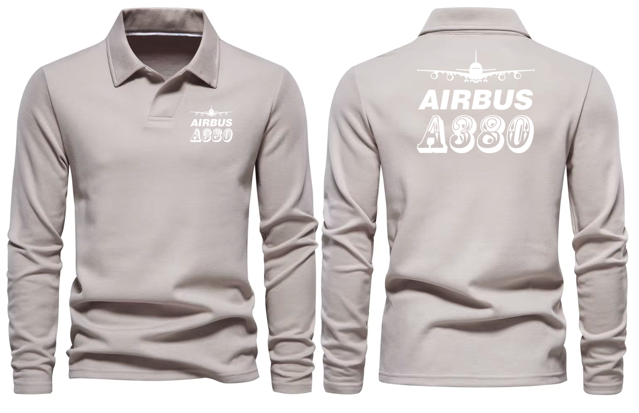 AIRBUS A380 LONG SLEEVE  POLO