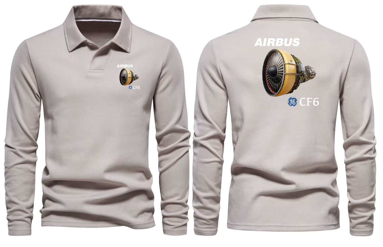 AIRBUS CF6 LONG SLEEVE  POLO