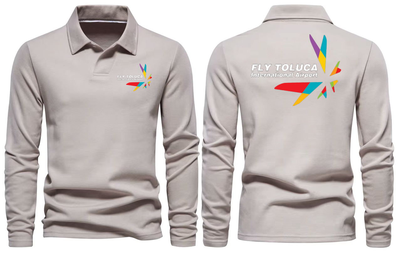 FLY TOLUCA AIRPORT LONG SLEEVE  POLO