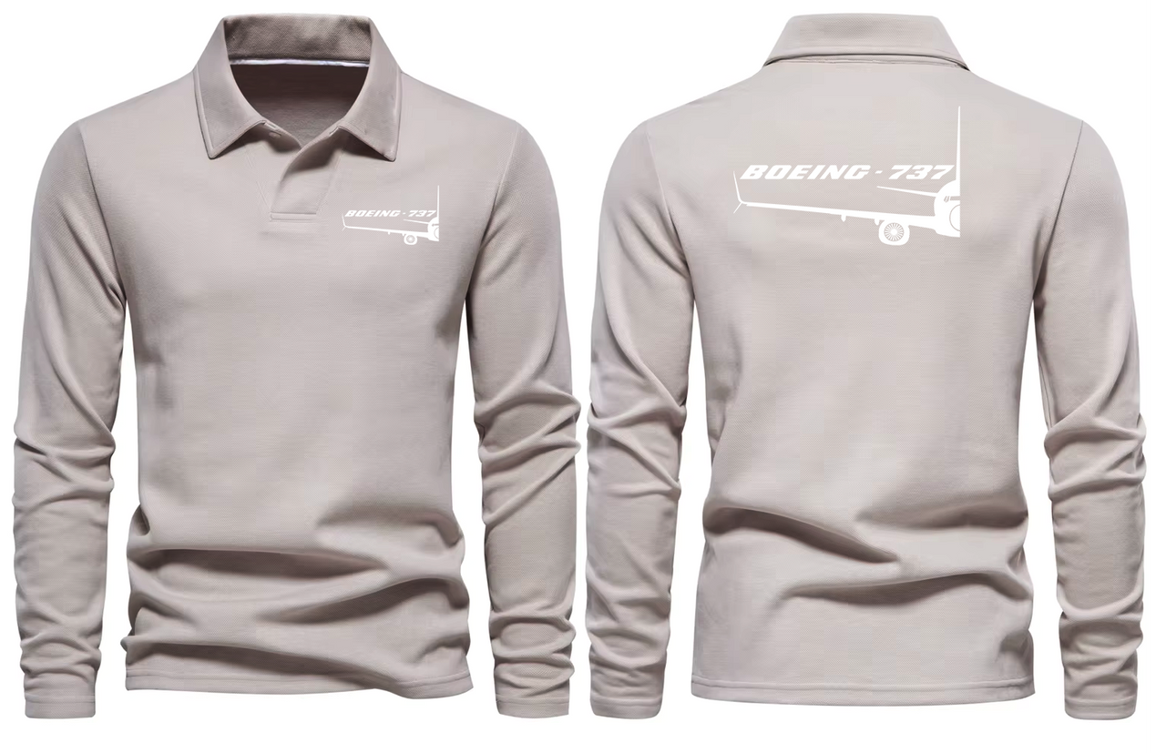 BOEING 737 LONG SLEEVE  POLO