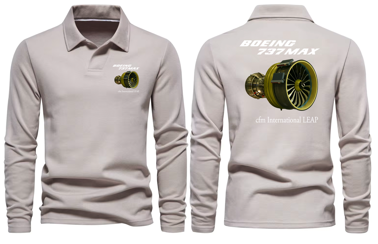 BOEING 737 MAX CFM LONG SLEEVE  POLO