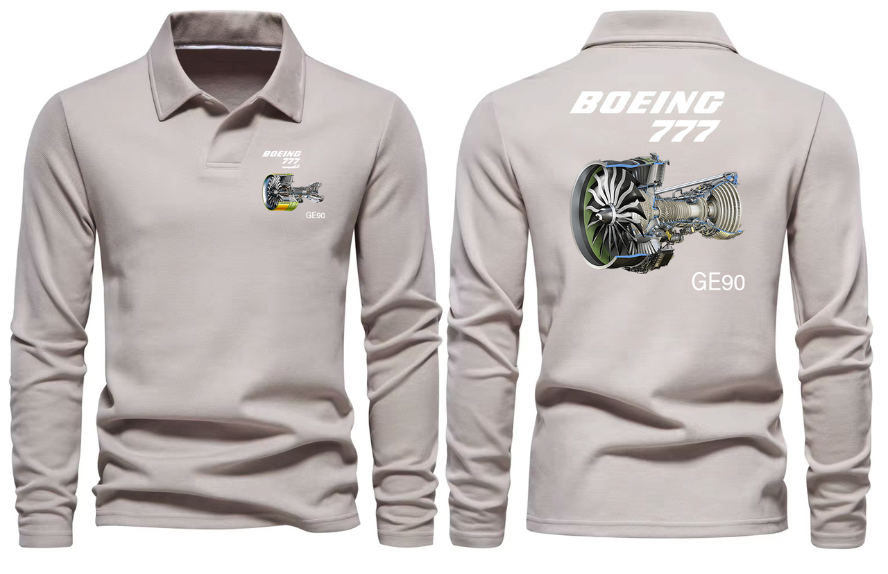 BOEING 777  G90 LONG SLEEVE  POLO