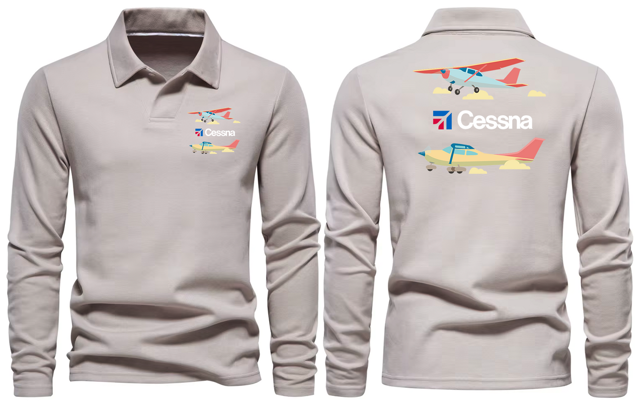 CESSNA LONG SLEEVE  POLO