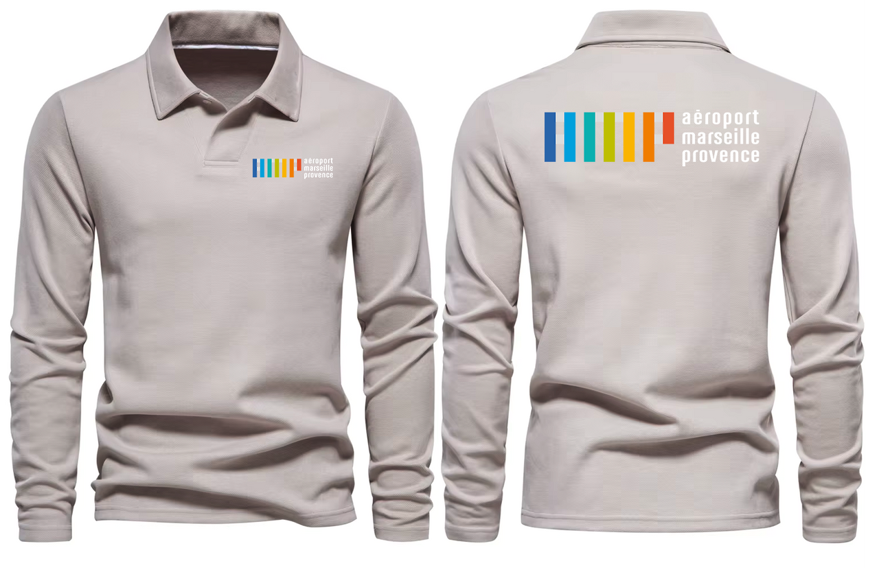 MARSEILLE AIRPORT LONG SLEEVE  POLO