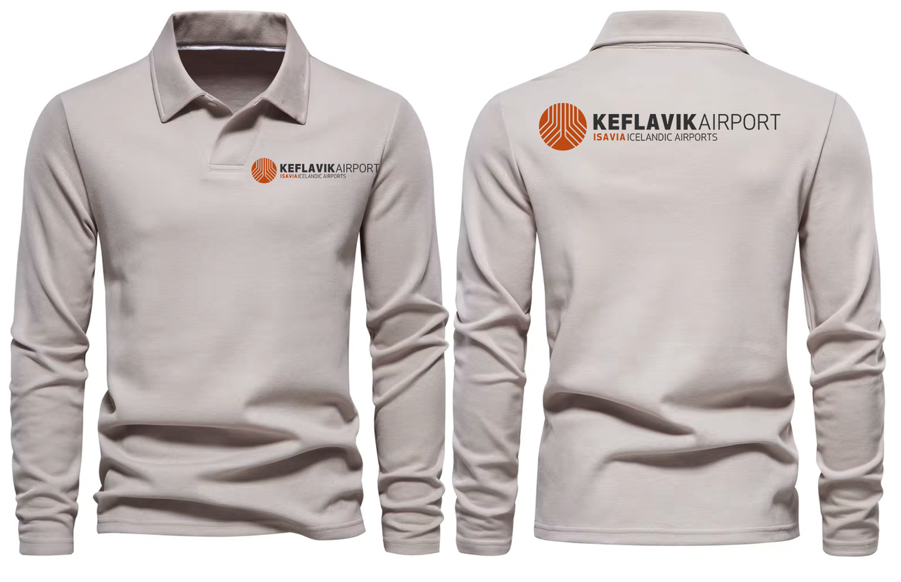 KEFLAVIK AIRPORT LONG SLEEVE  POLO (Copy) (Copy)