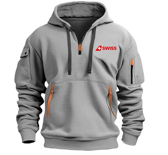 SWISS AIRWAYS HOODED JACKET PULLOVER