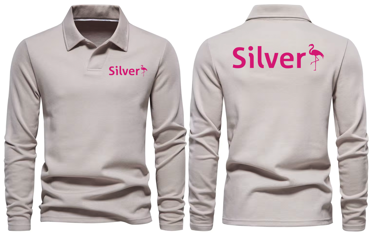 AIR SILVER LONG SLEEVE  POLO