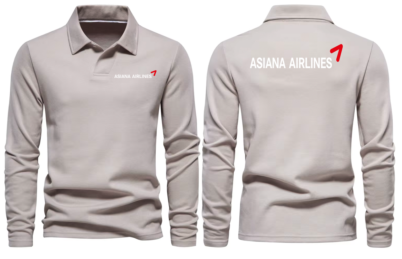 ASIAN AIRLINES LONG SLEEVE  POLO