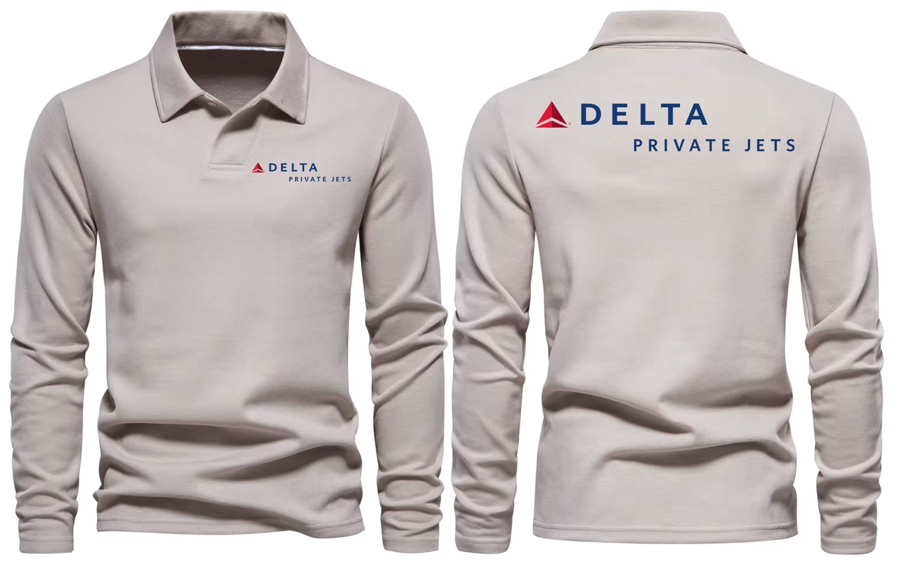 DELTA PRIVAT JET LONG SLEEVE  POLO