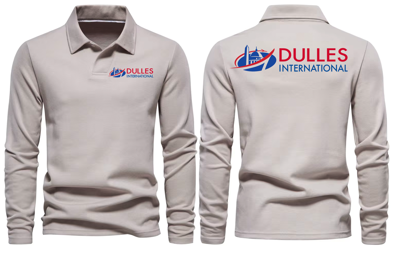 DULLES AIRPORT LONG SLEEVE  POLO