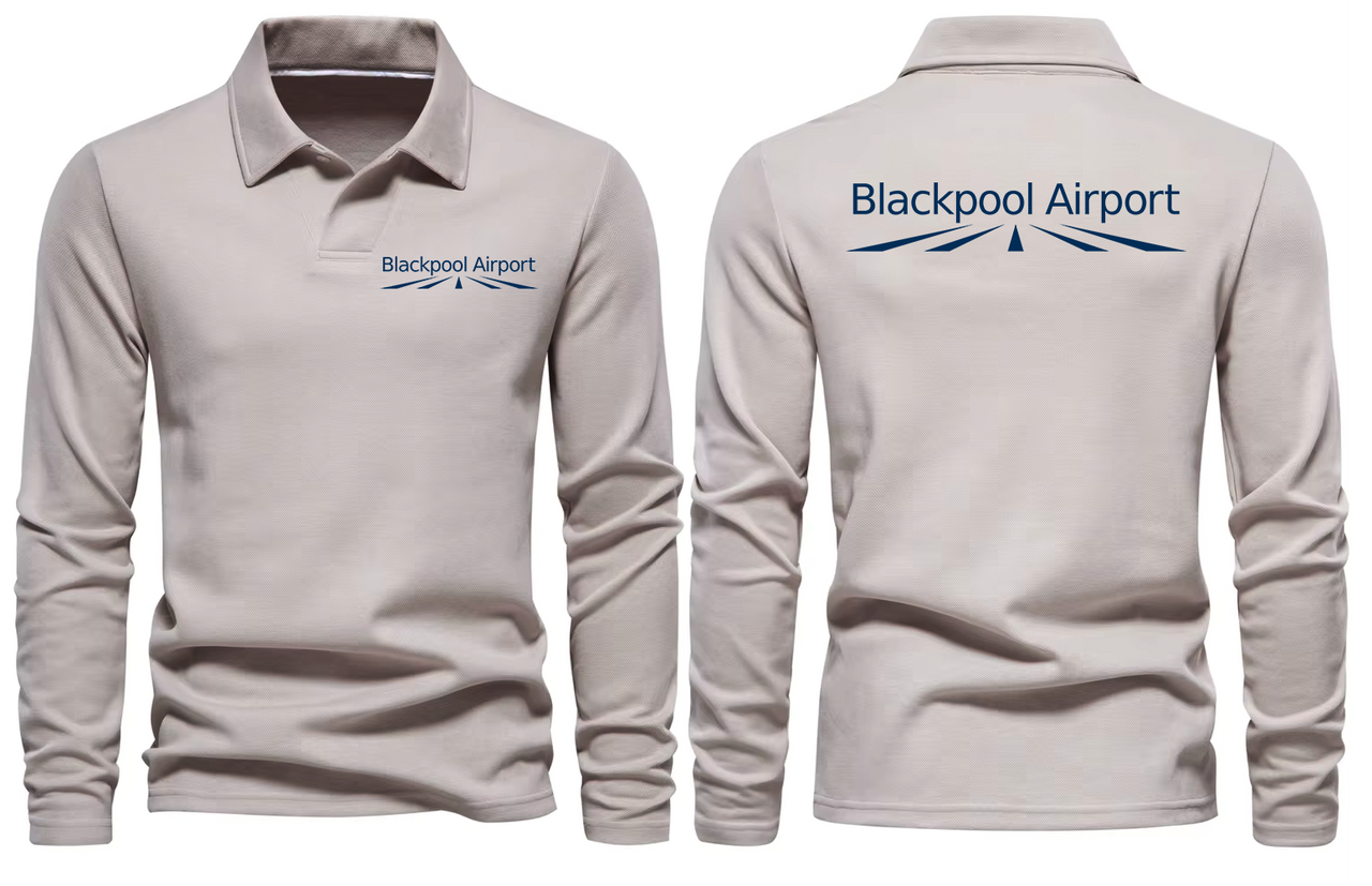 BLACKPOOL AIRPORT LONG SLEEVE  POLO