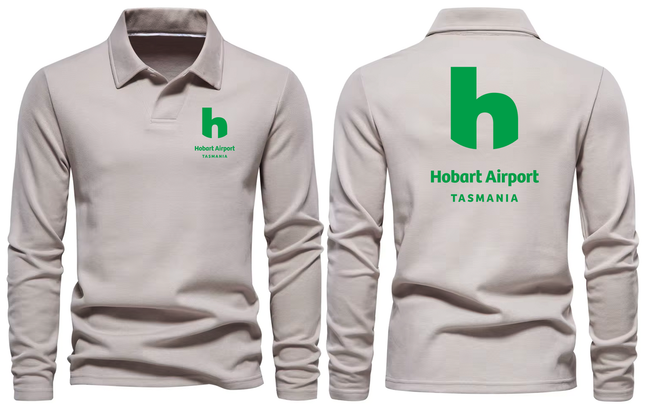 HOBART AIRPORT LONG SLEEVE  POLO