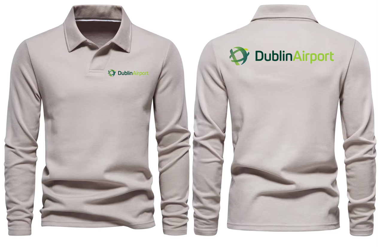 AER DUBLIN AIRPORT LONG SLEEVE  POLO