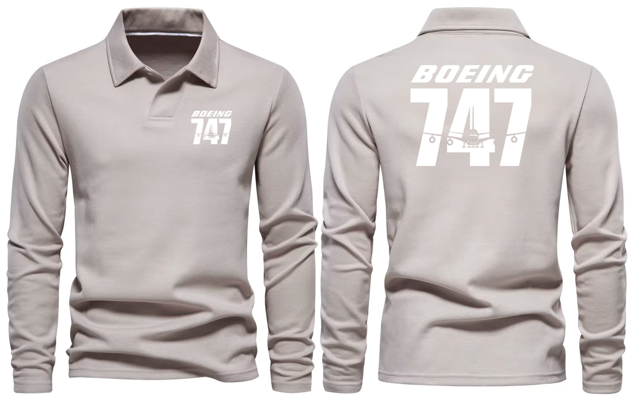 BOEING 747  LONG SLEEVE  POLO