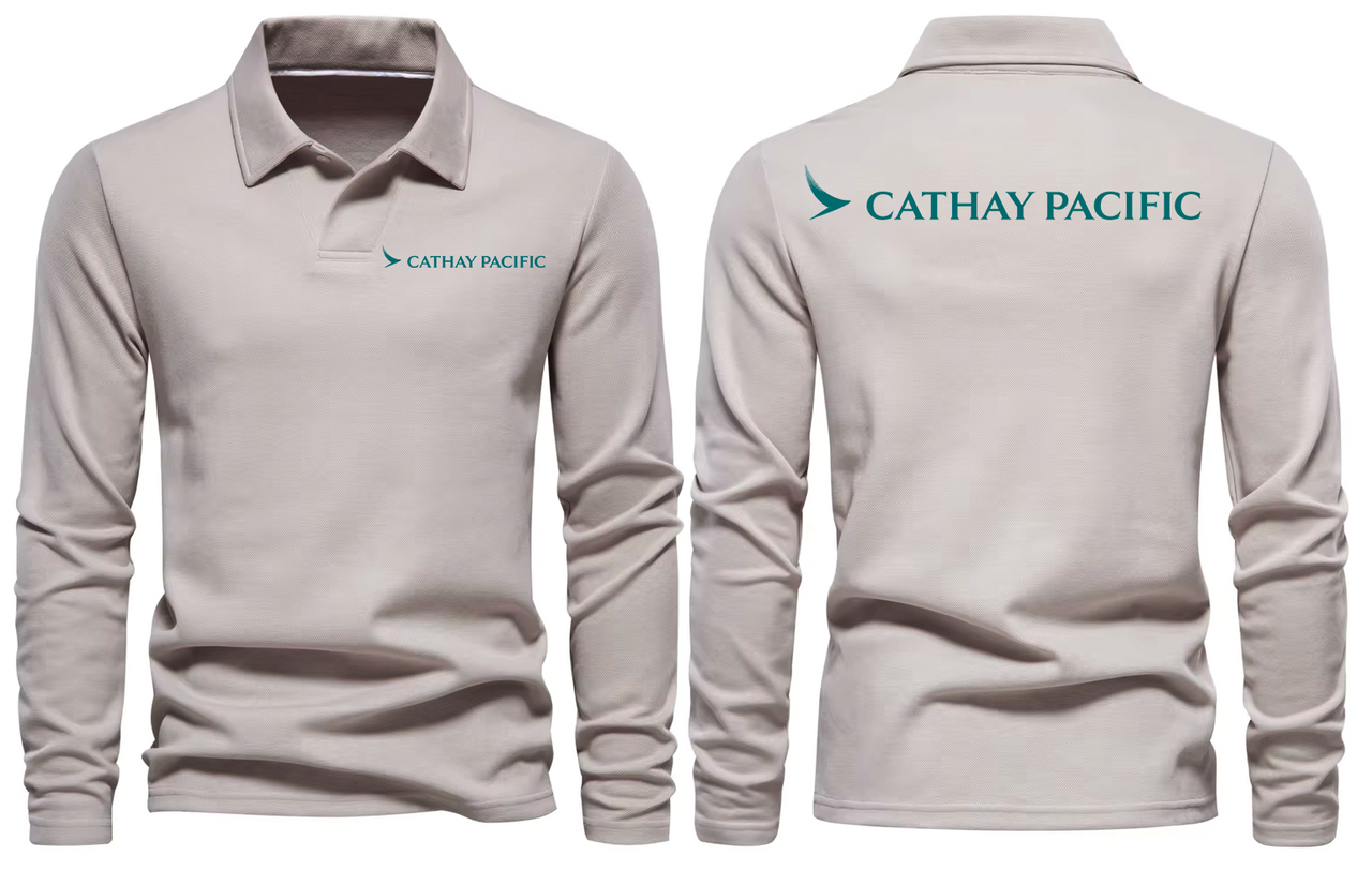 CATHAY  LONG SLEEVE  POLO