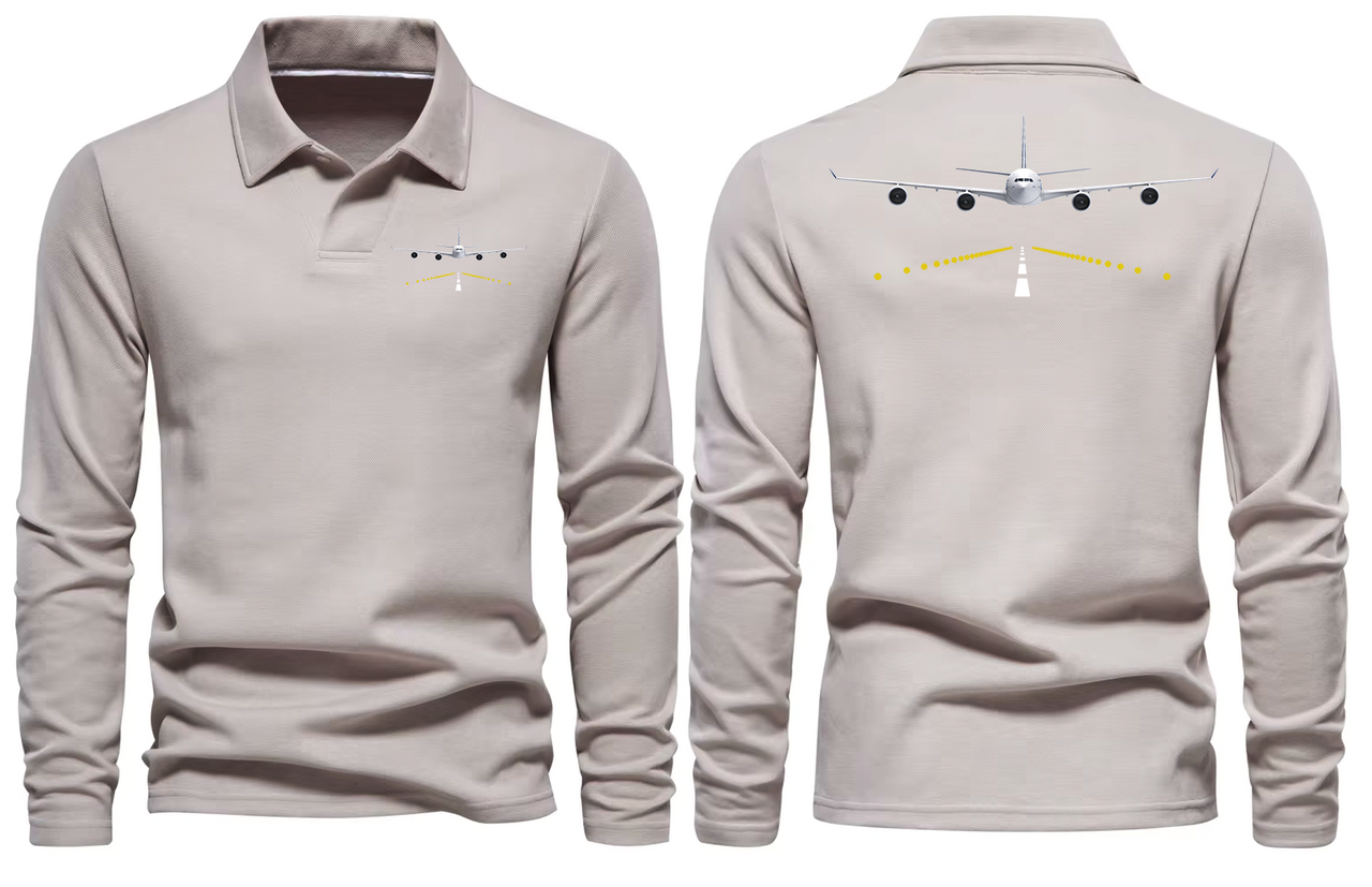 AIRBUS A340 LONG SLEEVE  POLO