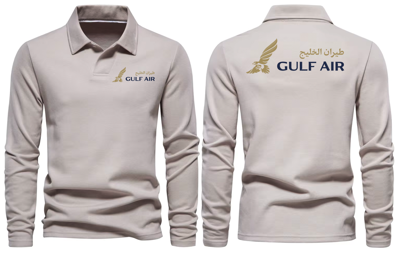 GULF AIR LONG SLEEVE  POLO