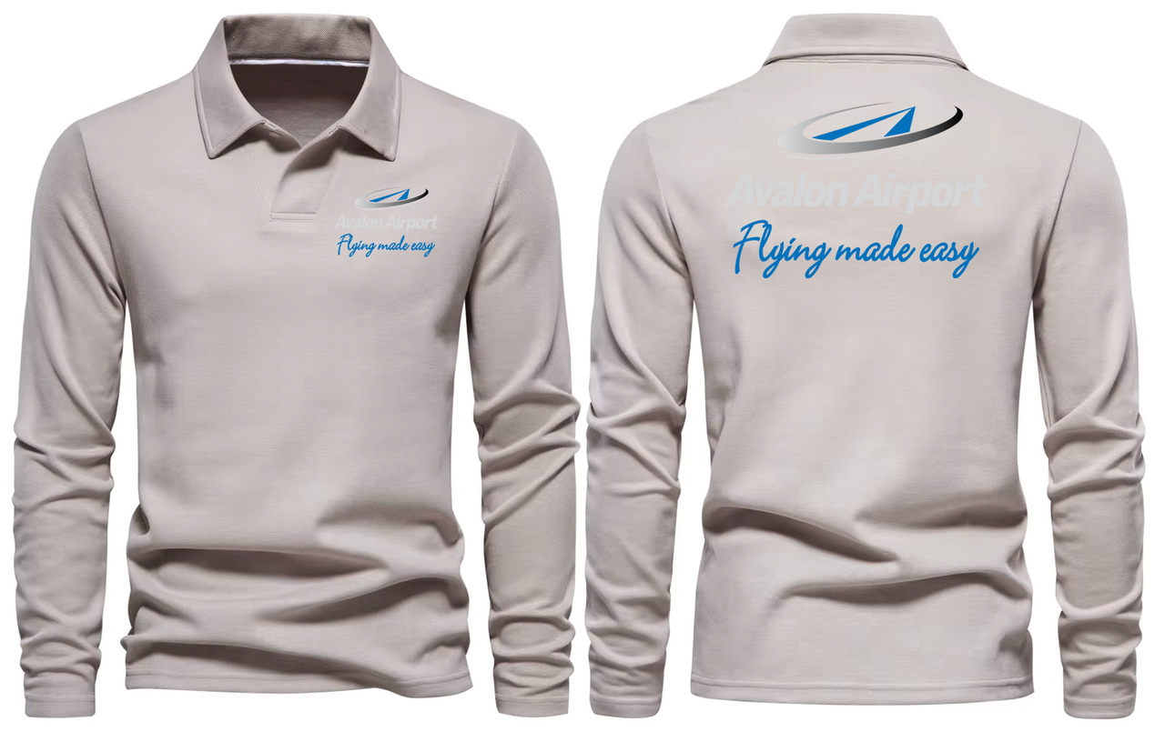 AVALON AIRPORT LONG SLEEVE  POLO