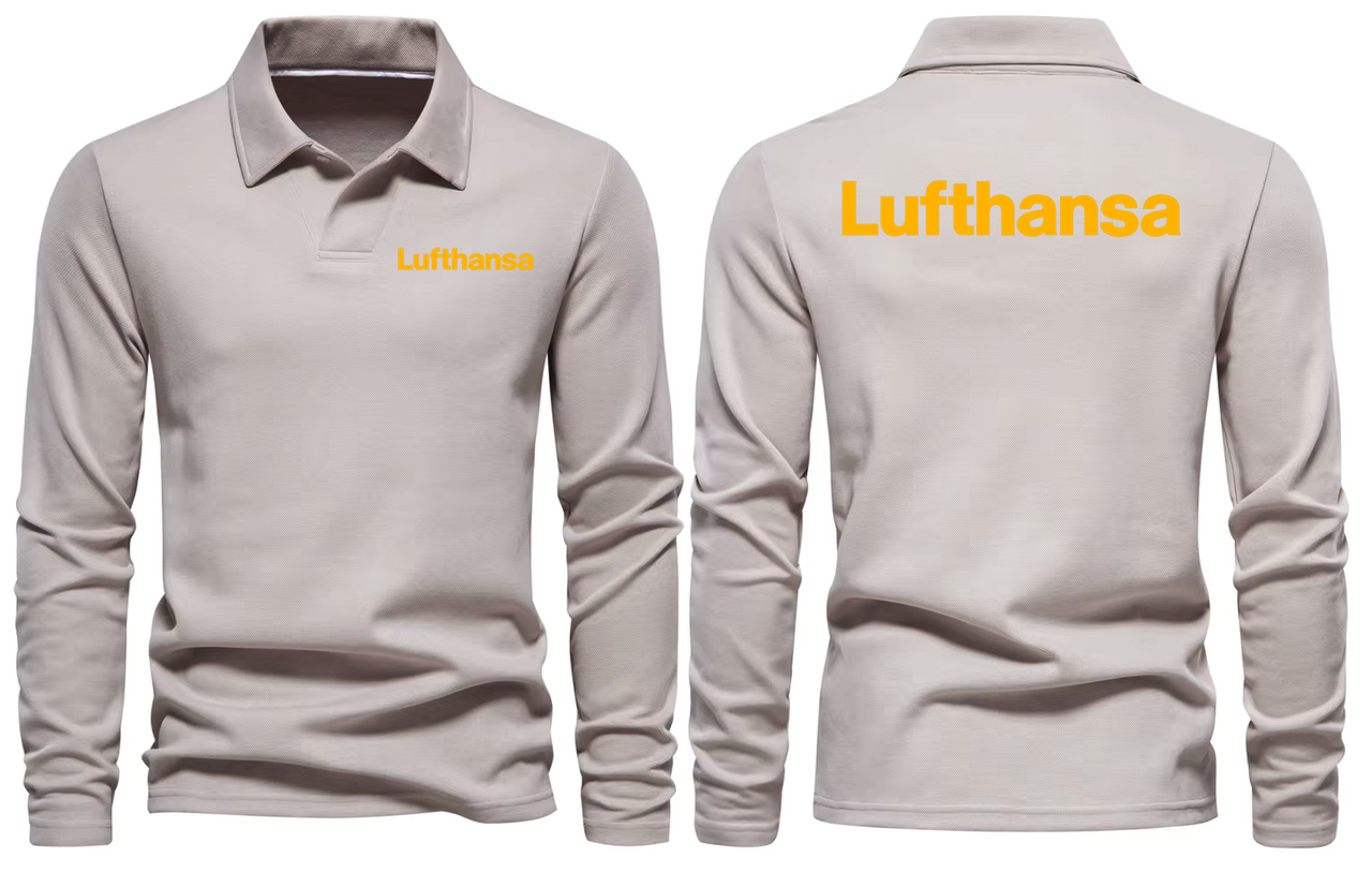 LUFTHANSA  LONG SLEEVE  POLO 1