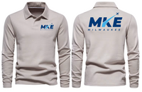 Thumbnail for MKE AIRPORT LONG SLEEVE  POLO