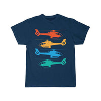 Thumbnail for Retro Sunset Helicopter T-SHIRT A V 8 R