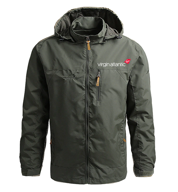 Waterproof virgin atlantic Airline Casual Hooded