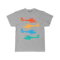Thumbnail for Retro Sunset Helicopter T-SHIRT A V 8 R